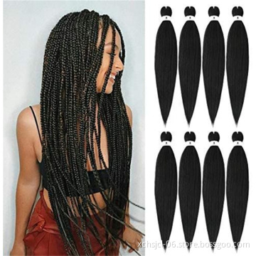 Synthetic Pre-stretched Braiding Hair Perm Yaki Braid Hair Bulk Jumbo Pre Stretched Braiding Hair Expression for Women